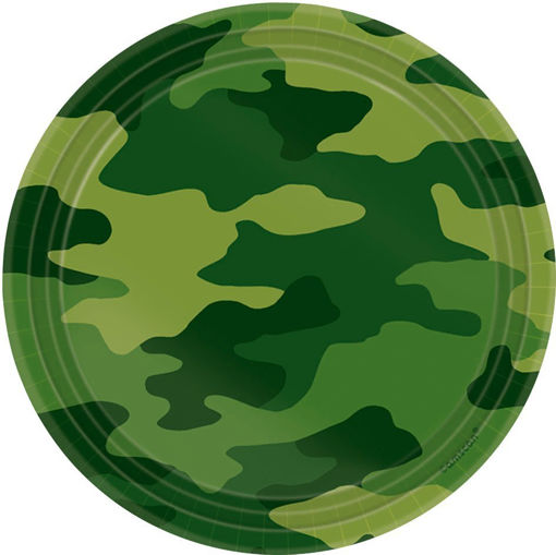 Picture of CAMOUFLAGE PAPER PLATES - 18CM